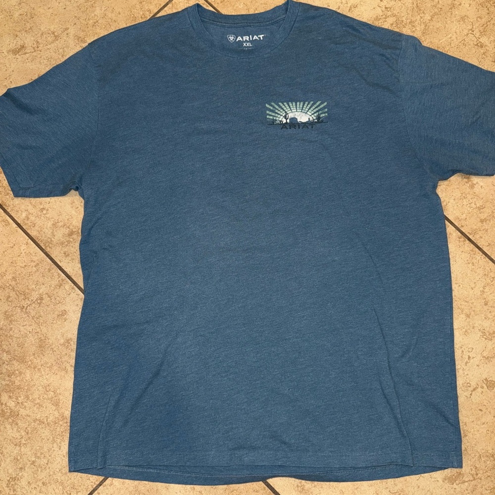 Ariat Men's Heather Blue Short Sleeve Tee